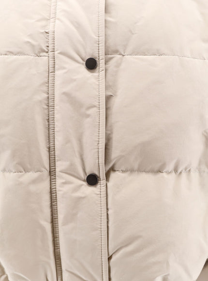 Brunello Cucinelli Down Jacket with Shearling Collar