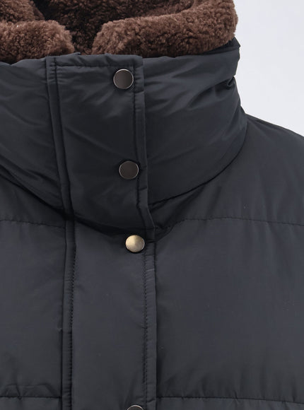 Brunello Cucinelli Down Jacket with Shearling Collar