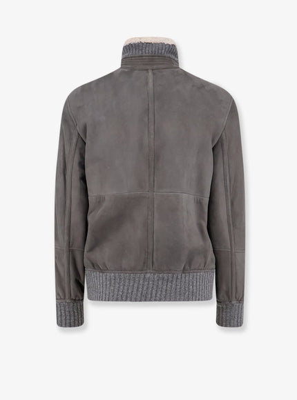 Brunello Cucinelli Shearling Bomber Jacket