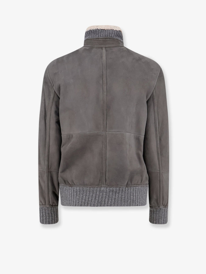 Brunello Cucinelli Shearling Bomber Jacket