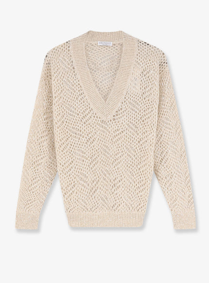 Brunello Cucinelli Cashmere Sweater Ivory