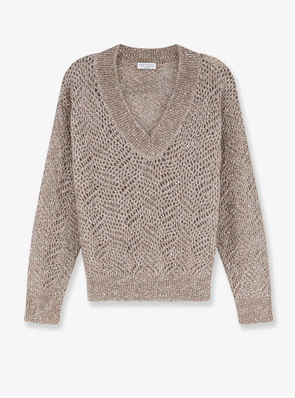 Brunello Cucinelli Cashmere Sweater Browncaldo