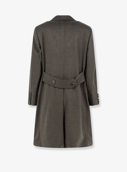 Brunello Cucinelli Double-Breasted Virgin Wool Overcoat