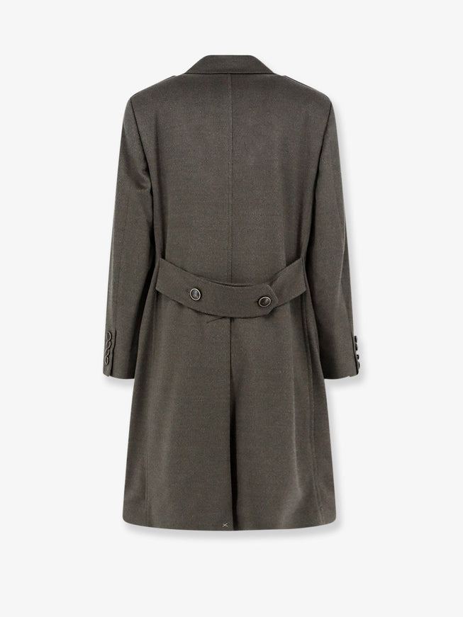 Brunello Cucinelli Double-Breasted Virgin Wool Overcoat