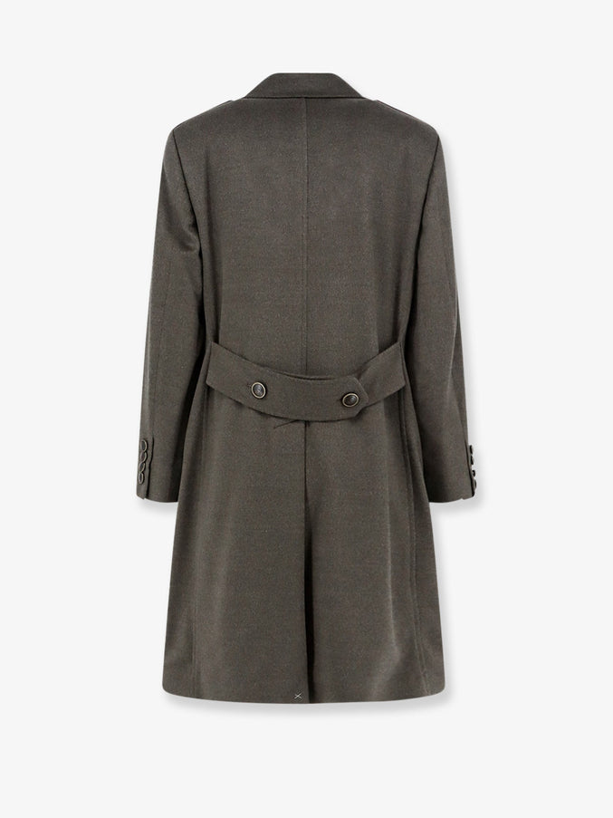 Brunello Cucinelli Double-Breasted Virgin Wool Overcoat