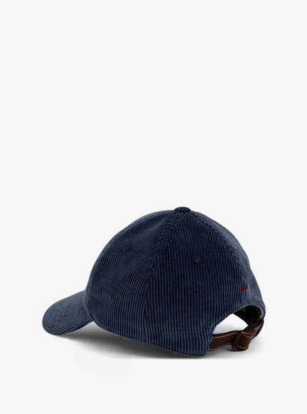 Corduroy Hat With Embroidered Logo