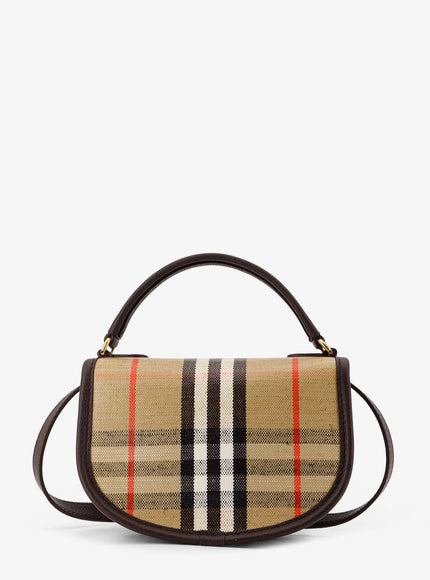 Burberry Highlands Crossbody Bag With Iconic Check Pattern