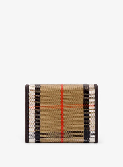 Burberry Highlands Compact Wallet With Leather Inserts Uni Sand