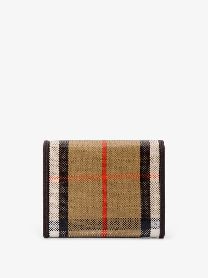 Burberry Highlands Compact Wallet With Leather Inserts Uni Sand
