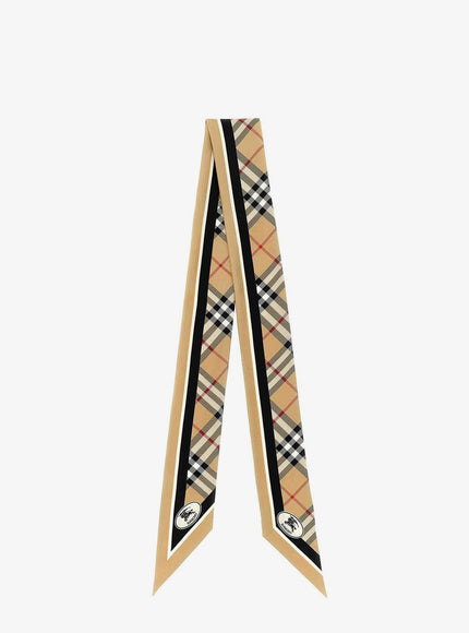 Burberry Medium Check Silk Bandeau Uni Sand