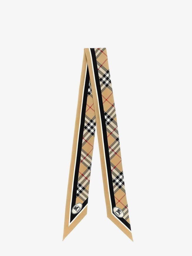 Burberry Medium Check Silk Bandeau Uni Sand