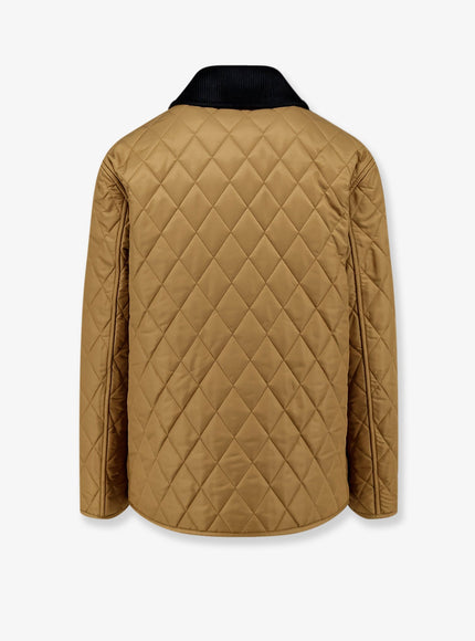 Burberry Quilted Jacket With Corduroy Collar