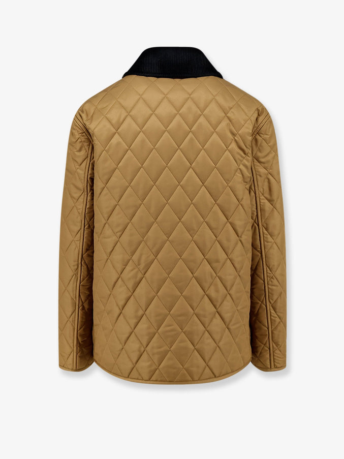 Burberry Quilted Jacket With Corduroy Collar