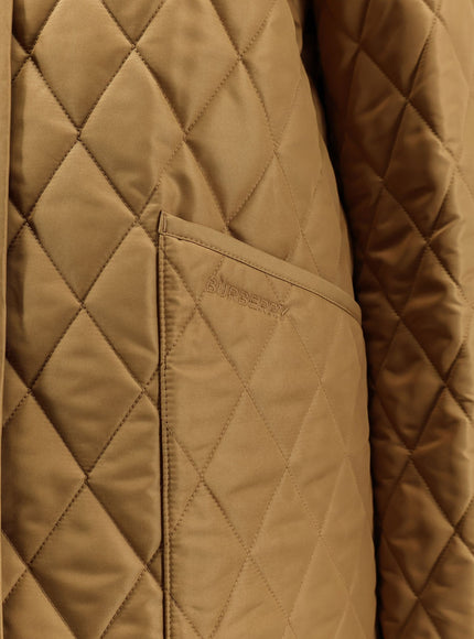 Burberry Quilted Jacket With Corduroy Collar