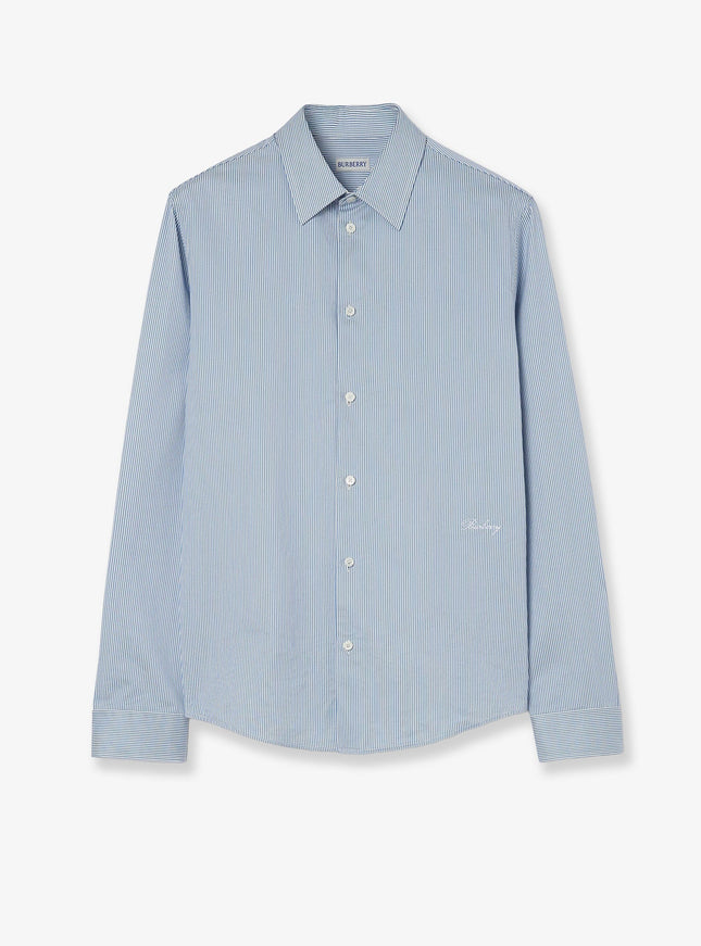 Burberry Striped Cotton Shirt 39 Sunbleached Blue