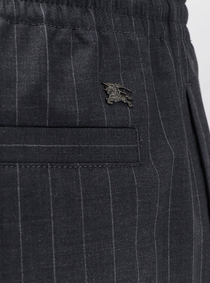 Burberry Wool Trousers With Drawstring