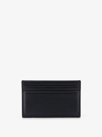 Celine Leather Card Holder With Front Logo Print