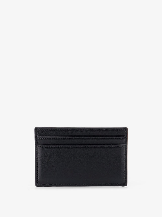 Celine Leather Card Holder With Front Logo Print