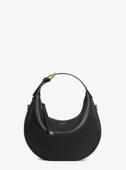 Celine Teen Lulu Leather Shoulder Bag Uni Black