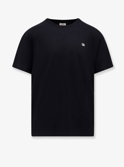 Celine Triomphe Cotton T-Shirt Blackwhite