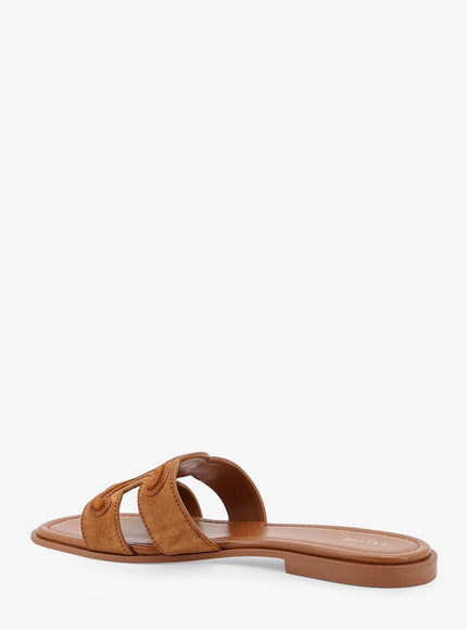 Celine Marina Suede Sandals With Triomphe Logo