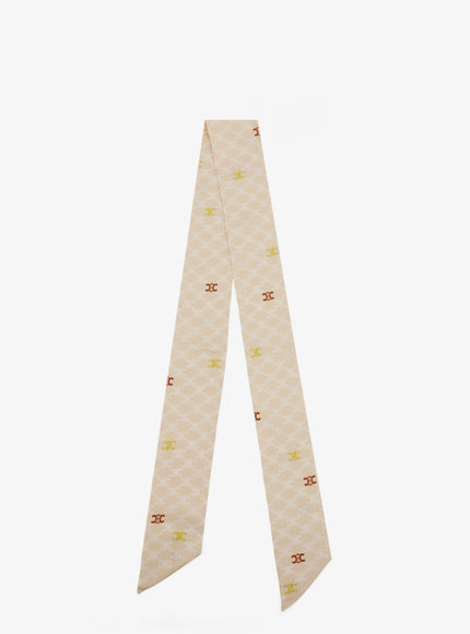 Celine Silk Bandeau Uni Sandwhiterust