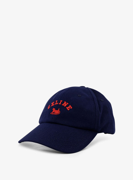 Celine Cotton Richelieu Hat Navy