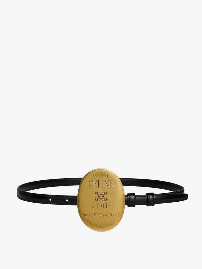Celine Celine Maison Leather Belt 75 Black