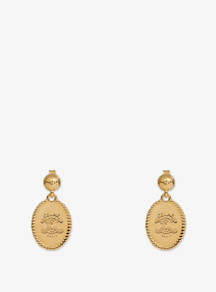 Celine Brass Earrings With Gold Finish Uni Gold