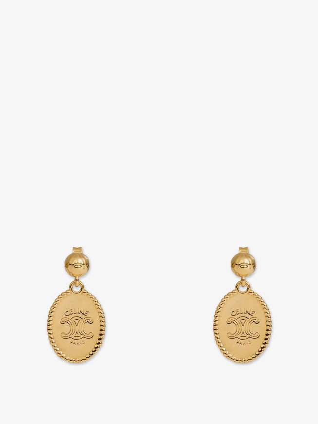 Celine Brass Earrings With Gold Finish Uni Gold