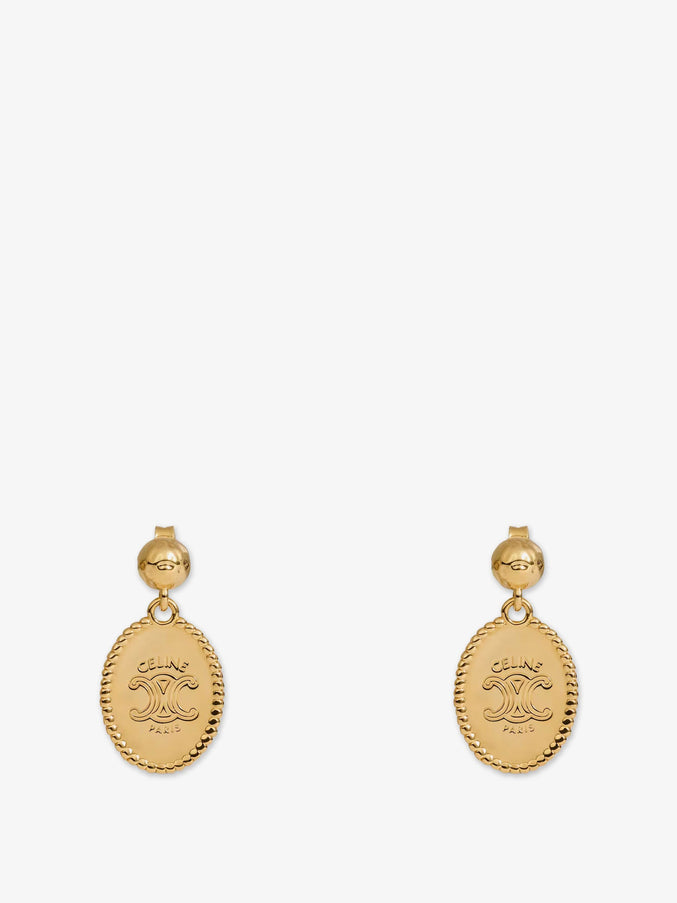 Celine Brass Earrings With Gold Finish Uni Gold