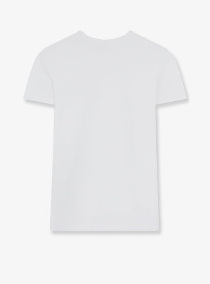 Celine Cotton T-Shirt With Front Lettering Logo Print
