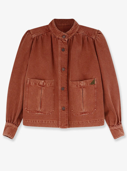 Orange Denim Jacket