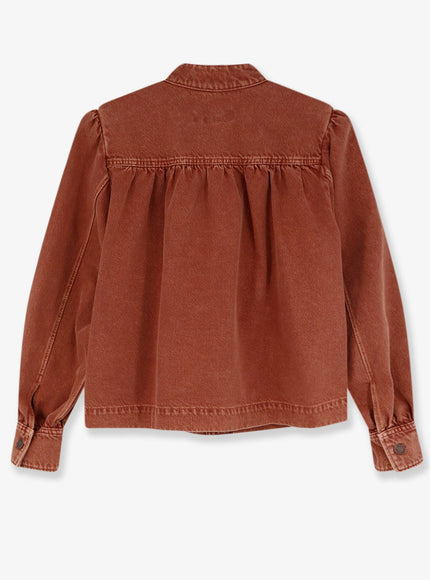 Orange Denim Jacket