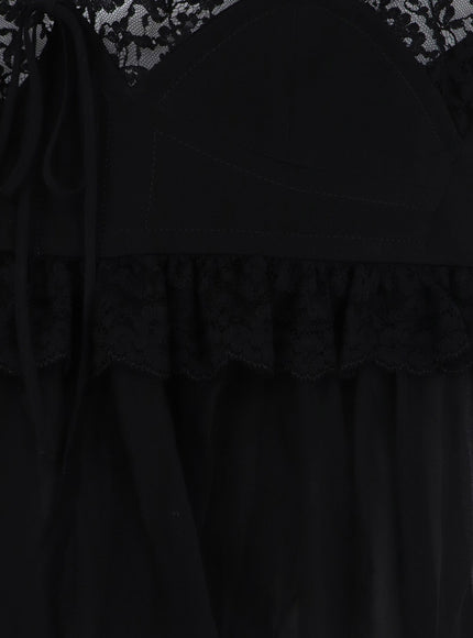 Chloé Silk Camisole Top with Lace Trim