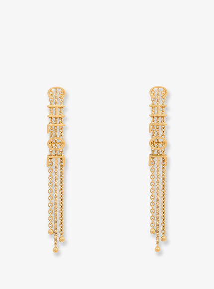 Chloe' Mini Belt Brass Earrings Uni Vintage Gold