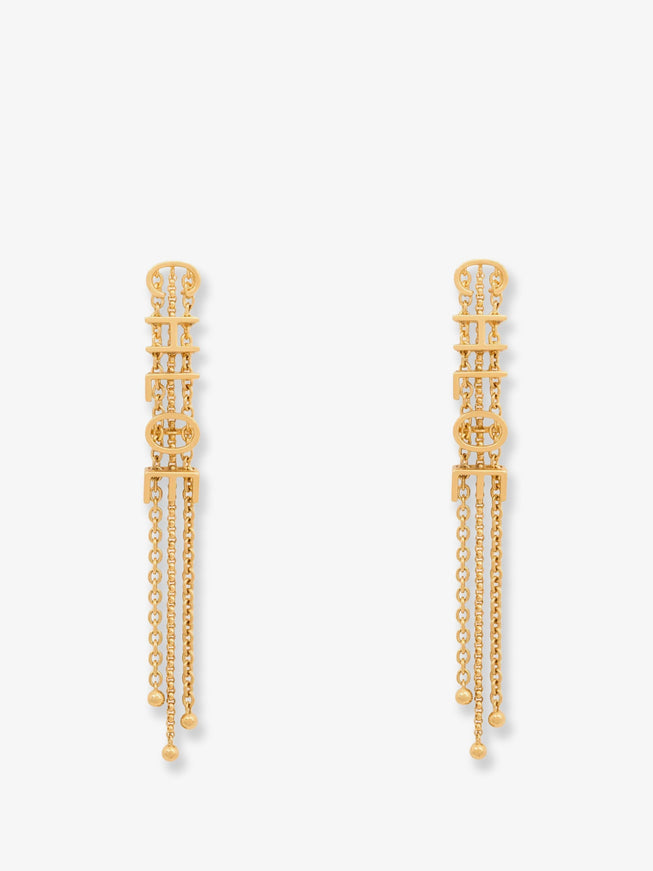 Chloe' Mini Belt Brass Earrings Uni Vintage Gold