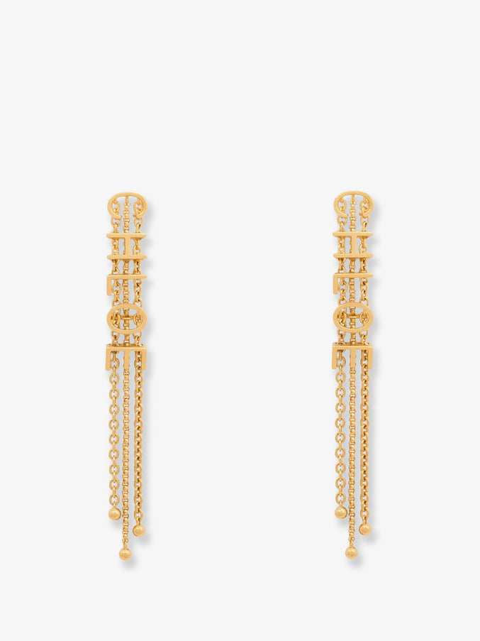 Chloe' Mini Belt Brass Earrings Uni Vintage Gold