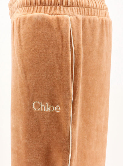 Chloe' Velvet Joggers Trousers