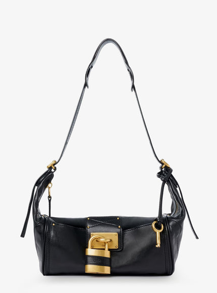 Chloe' Paddington Leather Shoulder Bag Uni Black