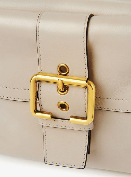 Chloe' Medium Double Carry Leather Shoulder Bag