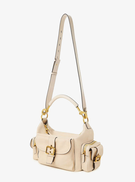 Chloe' Medium Double Carry Leather Shoulder Bag