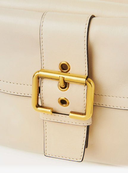 Chloe' Medium Double Carry Leather Shoulder Bag