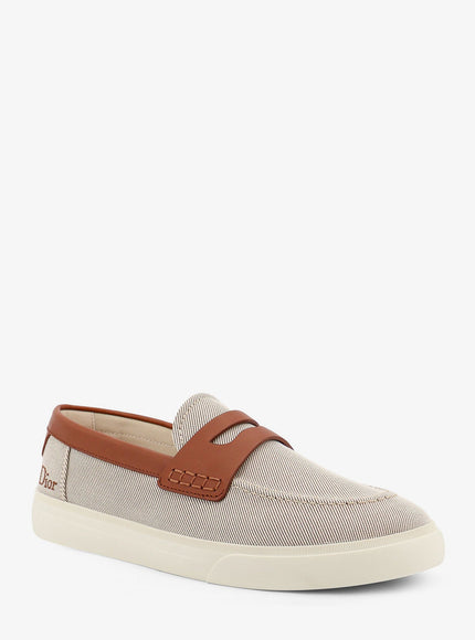Dior Chester Dioriviera Canvas And Leather Loafers