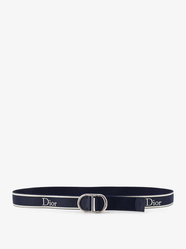 Dior Nylon Belt With Embroidered Logo Navyblue