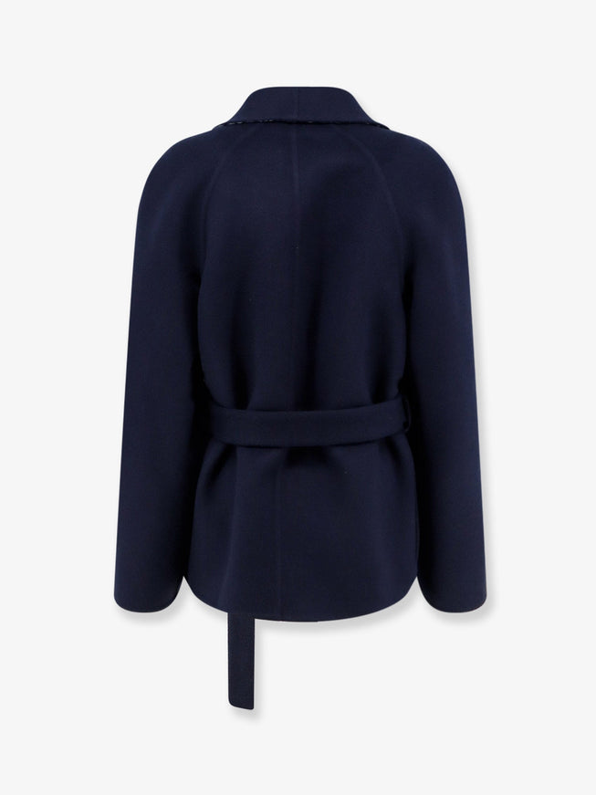 Dior Double-Breasted Virgin Wool And Silk Caban