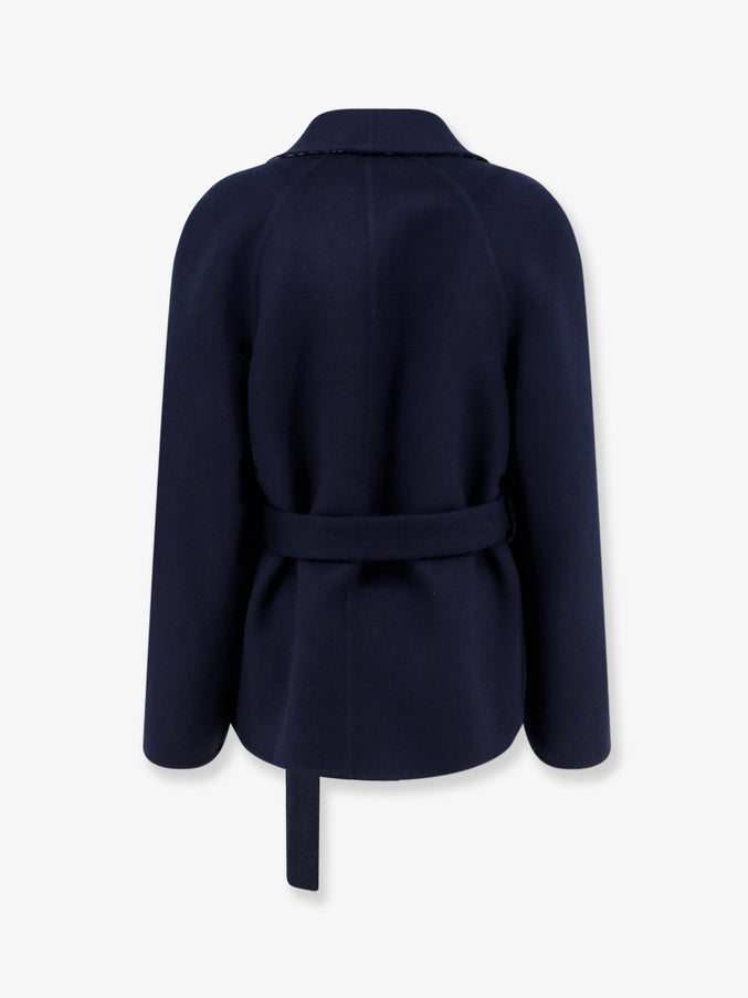 Dior Double-Breasted Virgin Wool And Silk Caban
