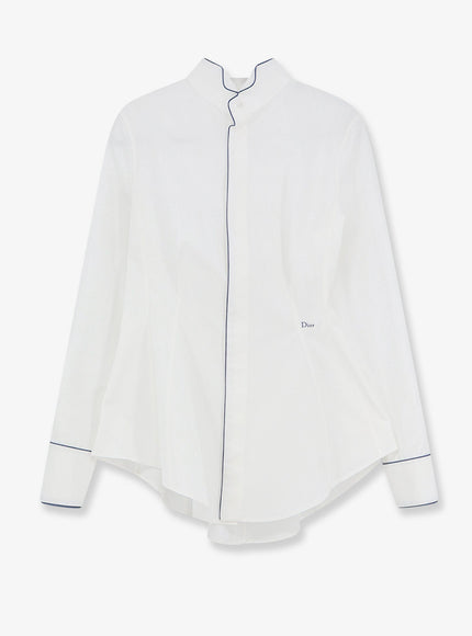 Dior Fitted Cotton Shirt Blanc