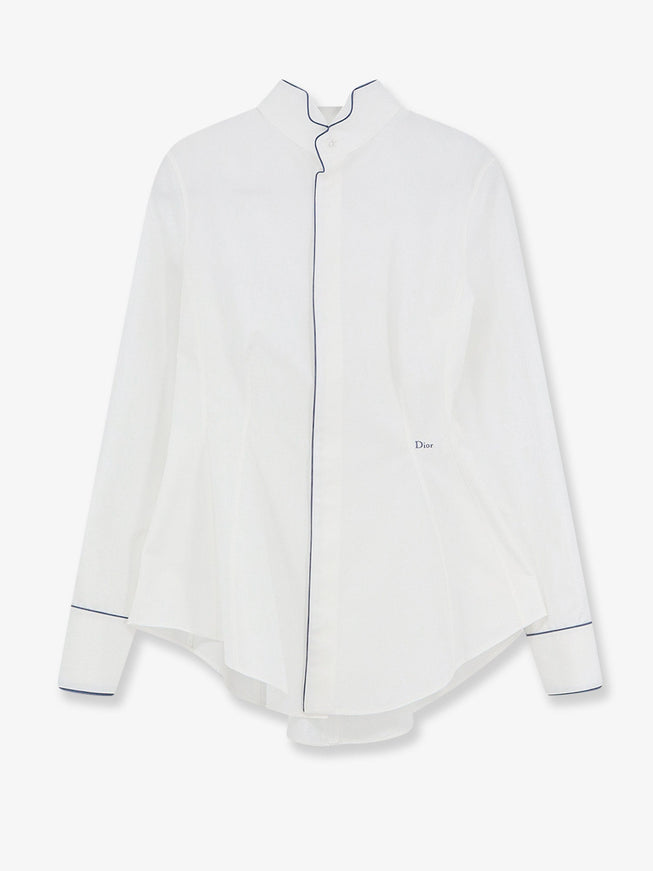Dior Fitted Cotton Shirt Blanc