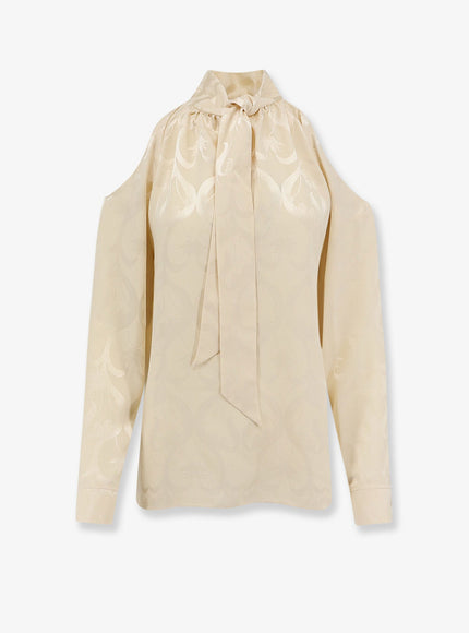 Dior Silk Top With Floral Print Jaune